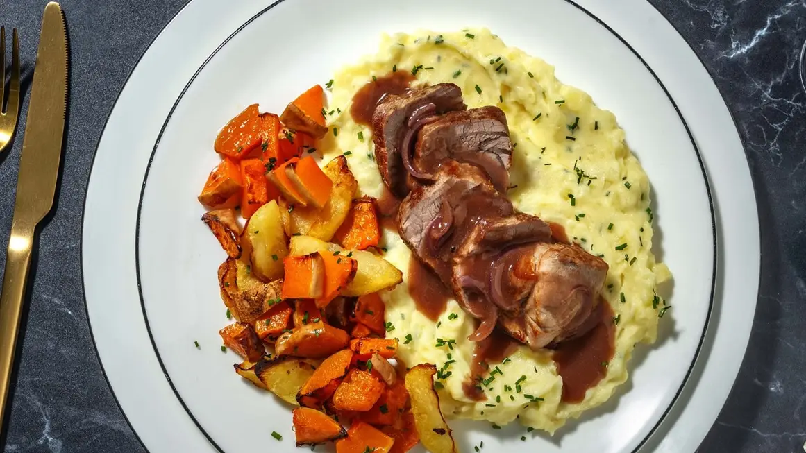 Varkenshaas met rode wijnsaus recept