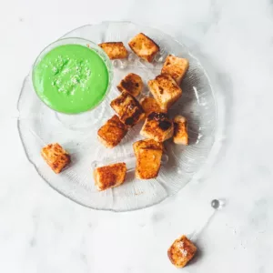 Pandan custard pandan toetje