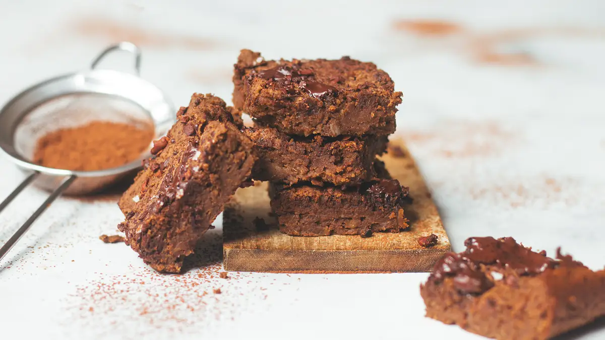 Gezonde brownie kikkererwtenbrownie