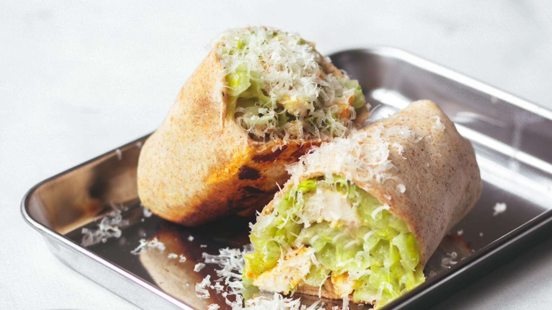 Caesar wraps maken