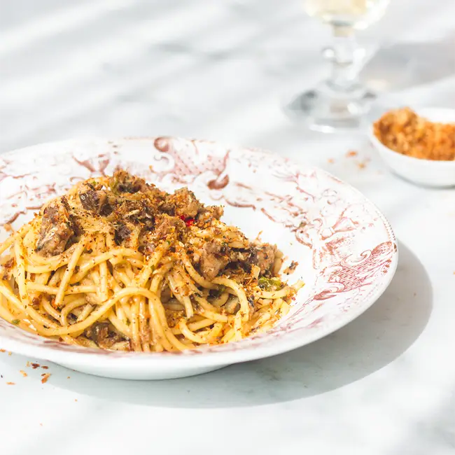 Pasta met sardines