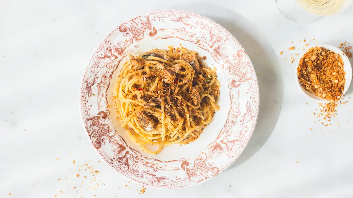 Pasta met sardines