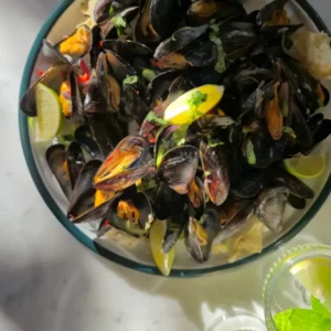 Mosselen uit de wok Aziatisch
