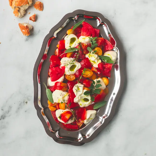 tomatensalade met mozzarella