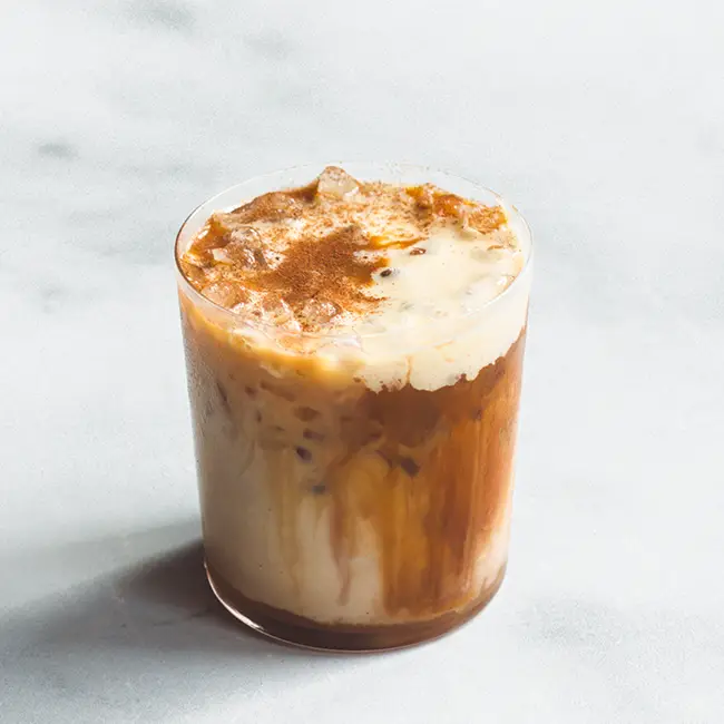 apple pie latte met whipped honey appeltaart latte