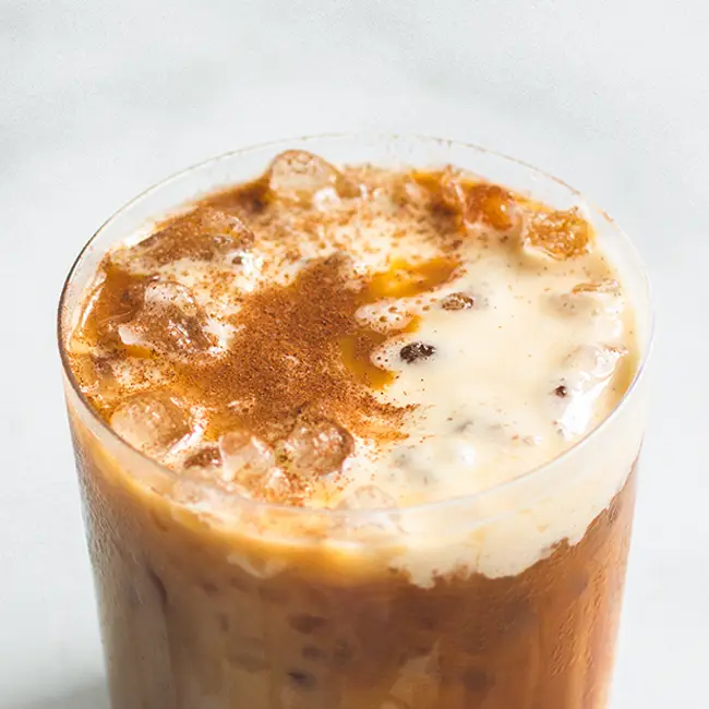 apple pie latte met whipped honey appeltaart latte