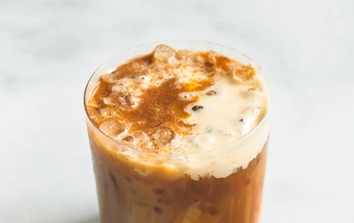apple pie latte met whipped honey appeltaart latte